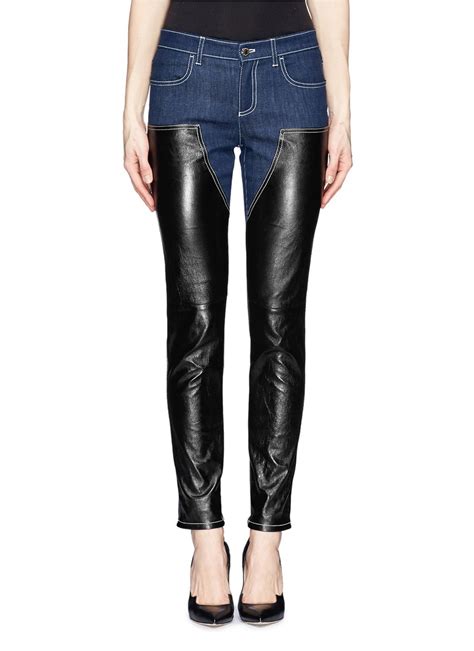 givenchy leather jeans